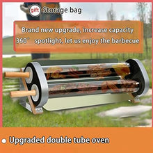 Outdoor Solar Cooker, Portable Sun Oven, 70mm Large Diameter Double Vacuum Tube, Smokeless Solar Camping Grill, Light & Electricity Powered, Reusable Survival Gear