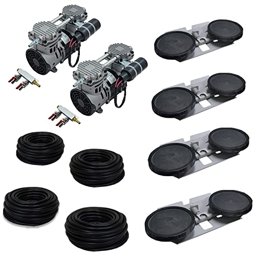 Pro Aeration System - Dual 1/2 HP Pond Aerator Pumps for Up to 5 Acres