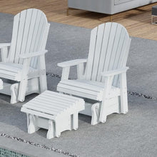 Wildridge Heritage Gliding Footrest, White - Outdoor Weather Resistant HDPE Ottoman for Adirondack Chair