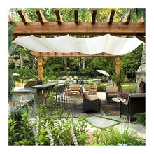 HBOOMOEM Wave Canopy Awning，Sliding Wave Shade，U Shape Wave Sail，Waterproof Retractable Cover，Retractable Waterproof Shade Sail，For Use In Gardens, Pavilions, Terraces, Gazebos, Etc.(W:2.5m/8.2ft*L:14