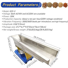Yokoma Mini Vibrating Feeder Conveyor Electromagnetic Powder Shaking Feeding Machine for Powder Granular Materials Stainless Steel 110V/220V
