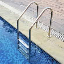 Etsuosy Pool Ladder for Inground Pools, 304 Stainless Steel, Silver, 61 in Height, 20 in Width, 3-Step with Anti-Slip Pedals