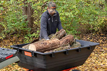 Agri-Fab 1,000 lb Tow Behind Poly Dump Cart Black/Orange