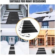 iumLeap Heated Snow Melting Mat - Winter Ice Melt Solutions for Stairs, Steps, and Doorways, 10x30inch-4 Pieces