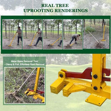 Gaommini Manual Root Remover Sapling Puller Tool Fully Uproots High-Leverage Tree Puller Tool Effort-Saving for Lawn/Yard/Garden, Adjustable Clamp