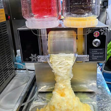 UYCVT Automatic Sn Ice Machine, 4 Feed Barrels Ice Crusher, 750W Tabletop Electric Snow Cone Maker, 120kg/24h Slush Maker, for Home, Outdoor, Supermarket, Dessert Shop