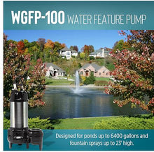 Little Giant WGFP-100, 115V, 1 HP, 6400 GPH Water Feature Pump, 19' cord