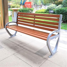 GRFIT Outdoor Bench Outdoor Benches, Patio Benches with Backs, Cast Aluminum Benches, Leisure Chairs for Porch, Garden, Pool and Lawn Garden Bench (Large)