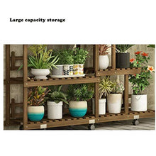 MIIKHI Plant Stands,Flower Shelf Multi Layer Indoor and Outdoor Wood Balcony Shelf Floor Type Living Room Succulent Potted Plant Racknishings/Wood Color/Small
