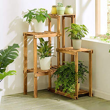 ZOCWJK Indoor Plant Stand Plant Rack Bamboo Plant Stand Flower Pots Shelf Garden Holder Display Shelf Balcony Flower Stand Multifunctional,