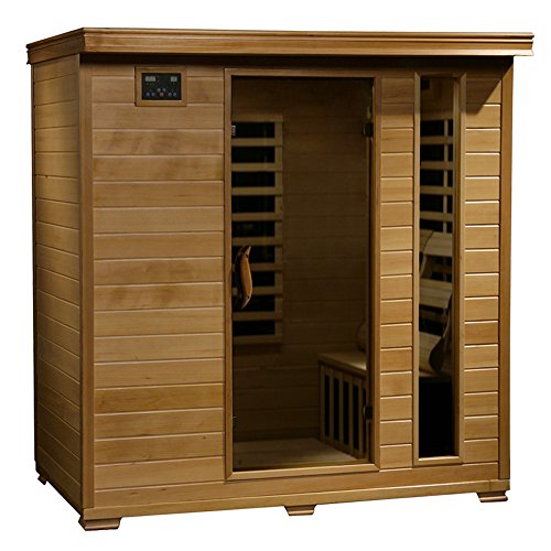 Blue Wave Radiant Saunas BSA2418 4-Person Hemlock Infrared Sauna
