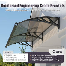 Door Awnings Exterior, 48x160 Inch UV/Rain/Snow Proof Awning for Outside