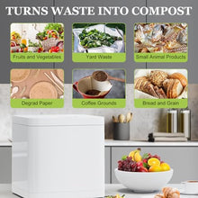 3.3L Compost Bin Indoor Odorless, Auto-Cleaning, Turn Food Waste to Fertilizer for Garden, Food Waste Compost Machine,110V