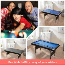 LWDUDE Upgraded 5.5 FT Portable Pool Table Blue