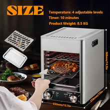 Electric Griddles 1700w Commercial Steak Stove | Teppanyaki Grill 800°C | Electric Steak Grill with Grill & Tray & 2 One-Piece Gloves | Stainless Steel,