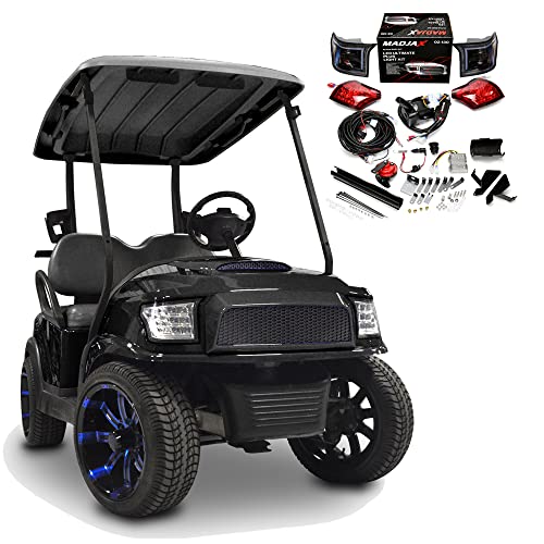 MADJAX ALPHA Golf Cart Body Kit with Ultimate Plus Light Kit Street Style Black