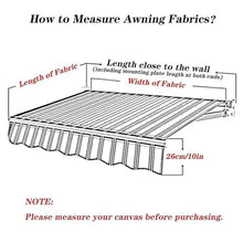 GJZDPMY Waterproof Tear-Resistant Replacement Fabric for Outdoor Awning - Sun Protection Awning Accessory 2X Material for Long-Lasting Use with Steering Wheel Ideal for Patios and Decks