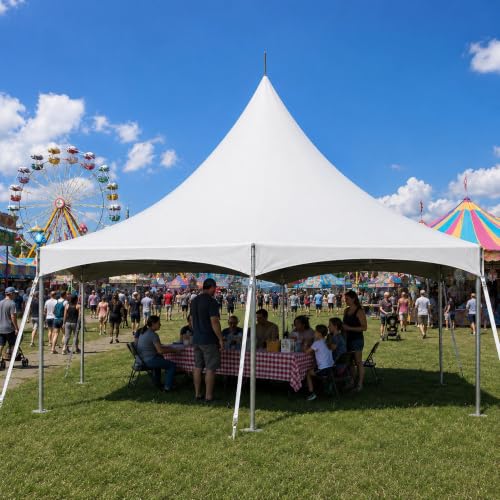 TentandTable 30' x 30' Premium High Peak Frame Party Tent, White Top
