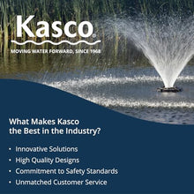 Kasco VFX Series Aerating Pond Fountain 1/2HP 120V with 200ft Power Cord Black