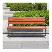 mifortune-e Garden Bench, Solid Wood Outdoor Bench with Backrest - Comfortable Garden Park Patio Seating,for Patio(Large)