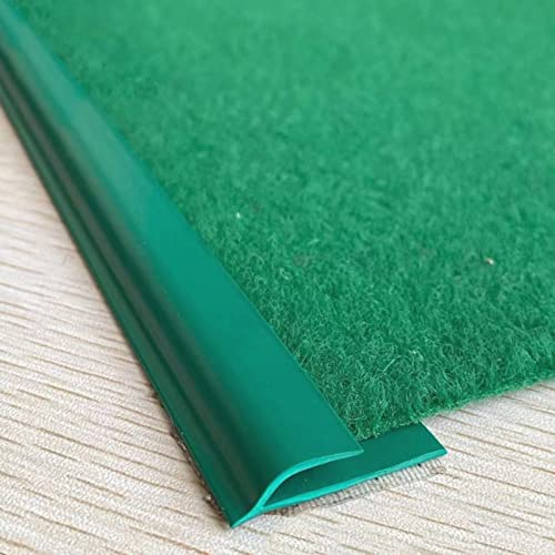 Green Carpet Edging for Balcony Garden Yard 3.5cm Wide PVC Floor Transition Strip for Edge Protection Self Adhesive (Length 8.6m (28ft))
