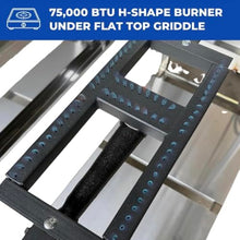 Burner Stove and Flat Top Griddle Cart | Mobile Cooking Food Cart | 20” Stainless Steel Griddle | 30,000 BTU Cast Iron Burner Stove | Outdoor Propane | Portable 4 Wheel | Commercial & Home Use