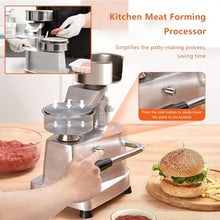 Eiwitany Hamburger Press Patty Maker, Heavy Duty Stainless Steel Bowl Burger Press Machine with Patty Papers, Meat Forming Processor for Kitchen BBQ Grill (4)