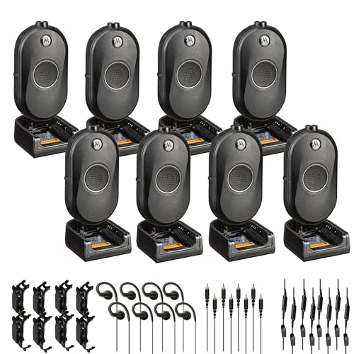 Motorola Solutions CLP1080e 8-Channel Two-Way UHF Business Radio Black (8-Pack)