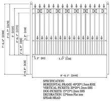 ALEKO Security Fencing Kit | 2-Panel 8x5 Each | 2FENCEVEN | Venice