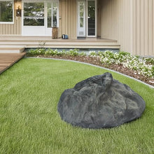 Gardenised Huge Decorative Outdoor Weather Resistant Faux Stone Realistic Sandstone Rock for Garden Patio & Landscape Lightweight Boulder Utility Cover for Lawn Yard Pond Park & Backyard, Jumpy