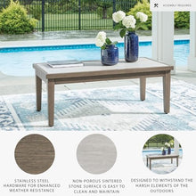 Signature Design by Ashley 1-Piece Outdoor Coffee Table, Sintered Stone