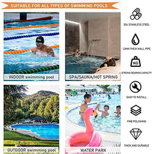 Pool Handrail Grab Bars for Outdoor Indoor Swimming Pools,Stainless Steel Steps Hand Rail Spa Non-Slip Stair Railing Safety Pool Guide Rail,Complete Kit