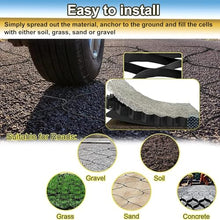 2" HDPE Heavy Duty Gravel Grid for Landscape Property Path Slope Patio Erosion Control Soil Stabilization and Outdoor Ground Reinforcement System(6x10m(20x33ft))