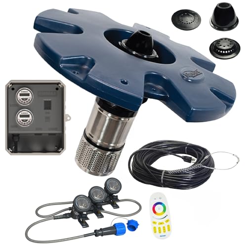 Airmax EcoSeries Floating Fountain, 1/2 HP with Color Changing LED Kit