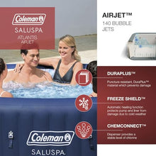 Coleman SaluSpa Atlantis AirJet Square Hot Tub with 140 Soothing Jets