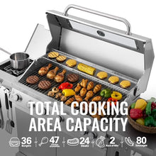 Grills House GEA6001S Deluxe Stainless Steel 6-Burner Gas Grill Silver