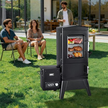 Vertical Pellet Smoker with Cover & Meat Probe, 4-Rack Electric BBQ Smoker Grill, 616 sq in Cooking Space, Digital LED Temperature Control for Outdoor Smoking Ribs, Brisket, Chicken & Sausage