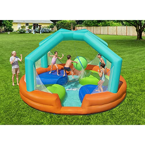 H2O GO Bestway Dodge & Drench Kids Inflatable Water Park Multicolor