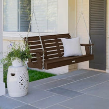 highwood Weatherly Porch Swing, 4 Feet, Weathered Acorn