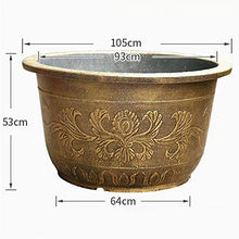 NEWCES Flower Pot Decorative Resin Garden Planter Flower Pots with Drainage Planters Gardening Flower Pot Home Office Garden Plant Container Decoration Planter Pot (Size : 105cm)