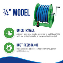 Underhill Hose Reel Holder Caddy, Heavy-Duty, Industrial Quality for Golfing Greens and Sports Fields, Holds Over 150 Feet of ¾ Inch Hose, HC-075