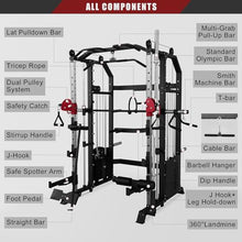 Fitness Dreamer Smith Machine Upper Body Strength Training Equipment Leg Developer Red