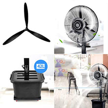 CUTPOIY 42L Oscillating Misting Fan, 2-Speed Water Tank Atomizing Fan for Home, Industrial & Outdoor Cooling, 65cm