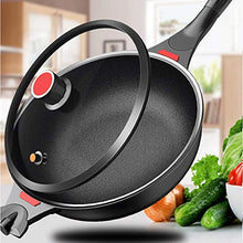 KKIUUUYTGT Die-casting Pot With Fixed Cover | Suitable For All Main Hobs | Natural Non-stick Mixing | Black