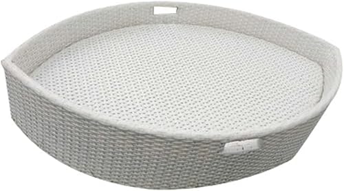 JDXQBLD Swimming Pool Floating Tray 90X60X20Cm/35.4X23.6X7.9In Diamond Tray,Handmade Rattan Water Floating Plate, Hotel Swimming Pool with Water Fruit Plate,11-90 x 60 x 20 CM