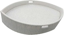 JDXQBLD Swimming Pool Floating Tray 90X60X20Cm/35.4X23.6X7.9In Diamond Tray,Handmade Rattan Water Floating Plate, Hotel Swimming Pool with Water Fruit Plate,14-90 x 60 x 20 CM
