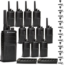 Motorola Solutions 2 x 6 Bank Charger + 12 x RMV2080 2-Way Radios + 12 x HKLN4606 Remote Speaker Mics Black