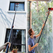 Telescopic Cleaning Brush for Solar Panels Windows Trucks Bus Cars 3.6 10.8 M Telescopic Hydrocleaner Water Powered 35CM Width