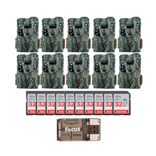 Browning 10PK Pro Scout Max Extreme HD Cellular Trail Camera Bundle with 32GB Memory Card 10-Pack