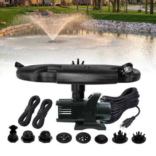 1.75 HP Floating Fountain & Aerator for Ponds and Lakes with 100 ft Cord